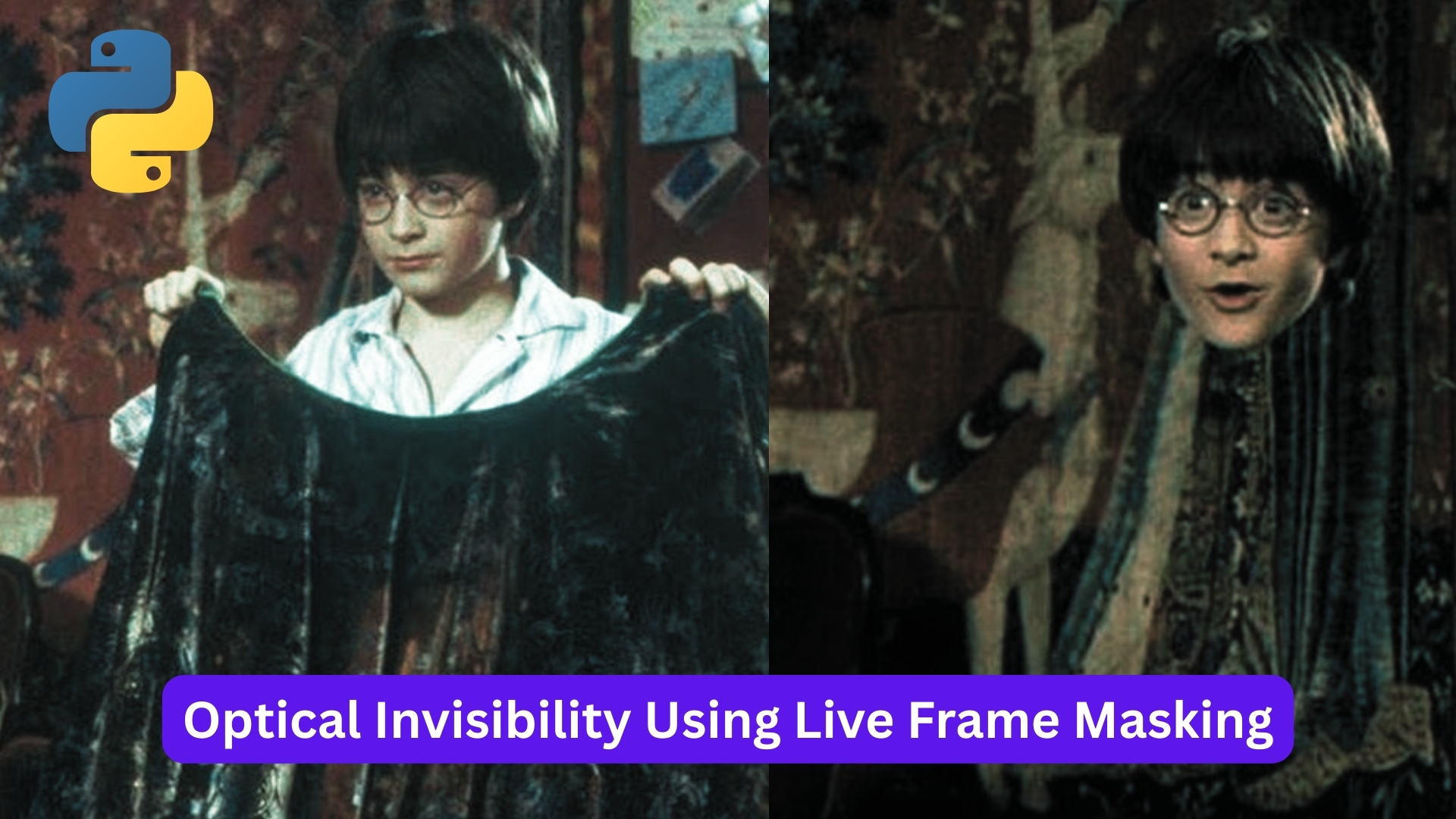 Optical Invisibility Using Live Frame Masking